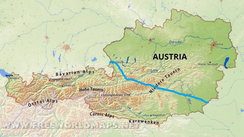carte Autriche